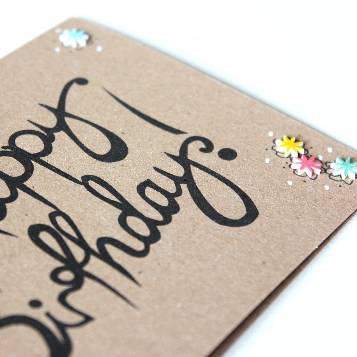 Hand Lettered Birthday Card