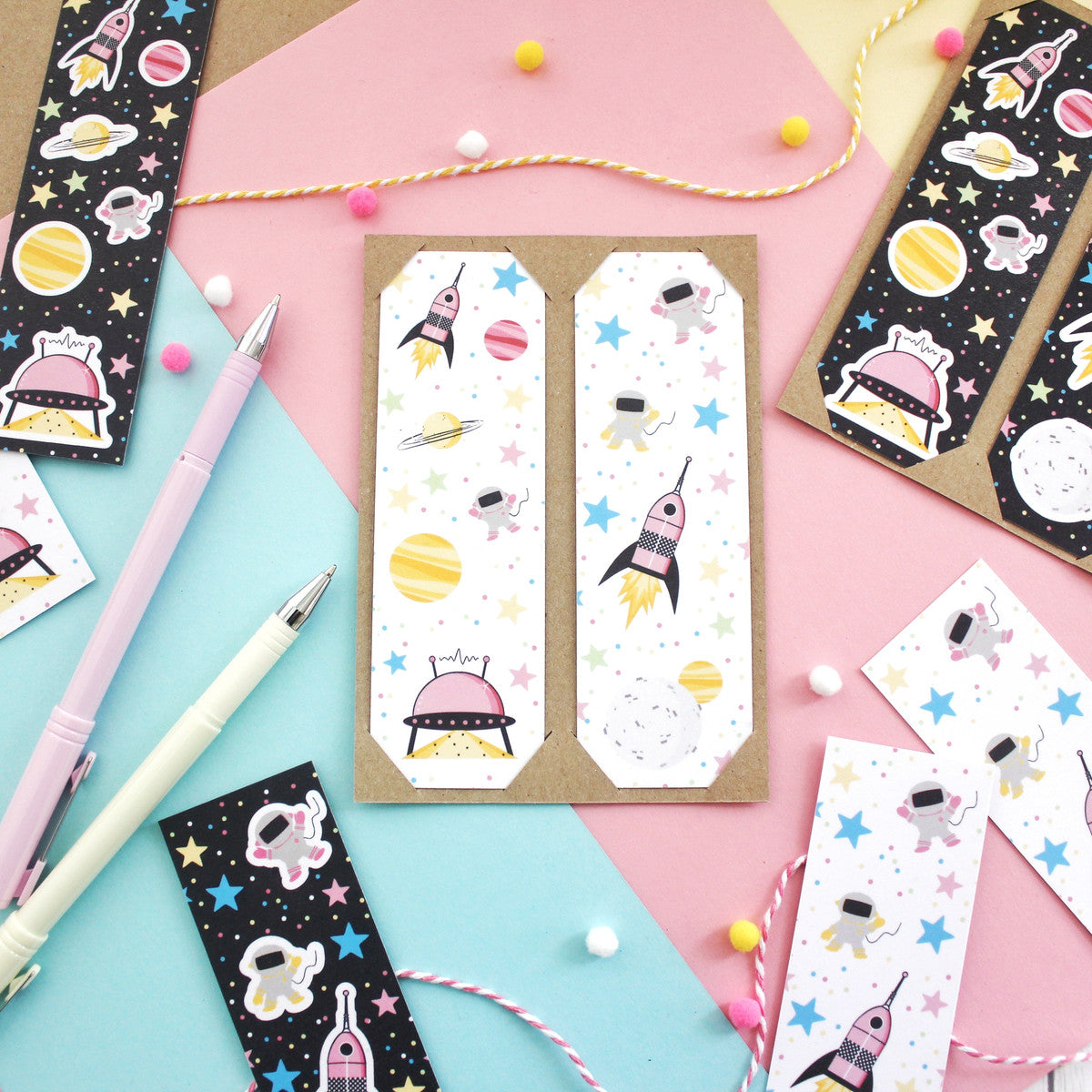 Space Themed boookmarks