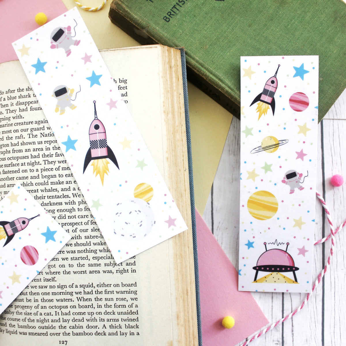 Spaced Out Bookmarks