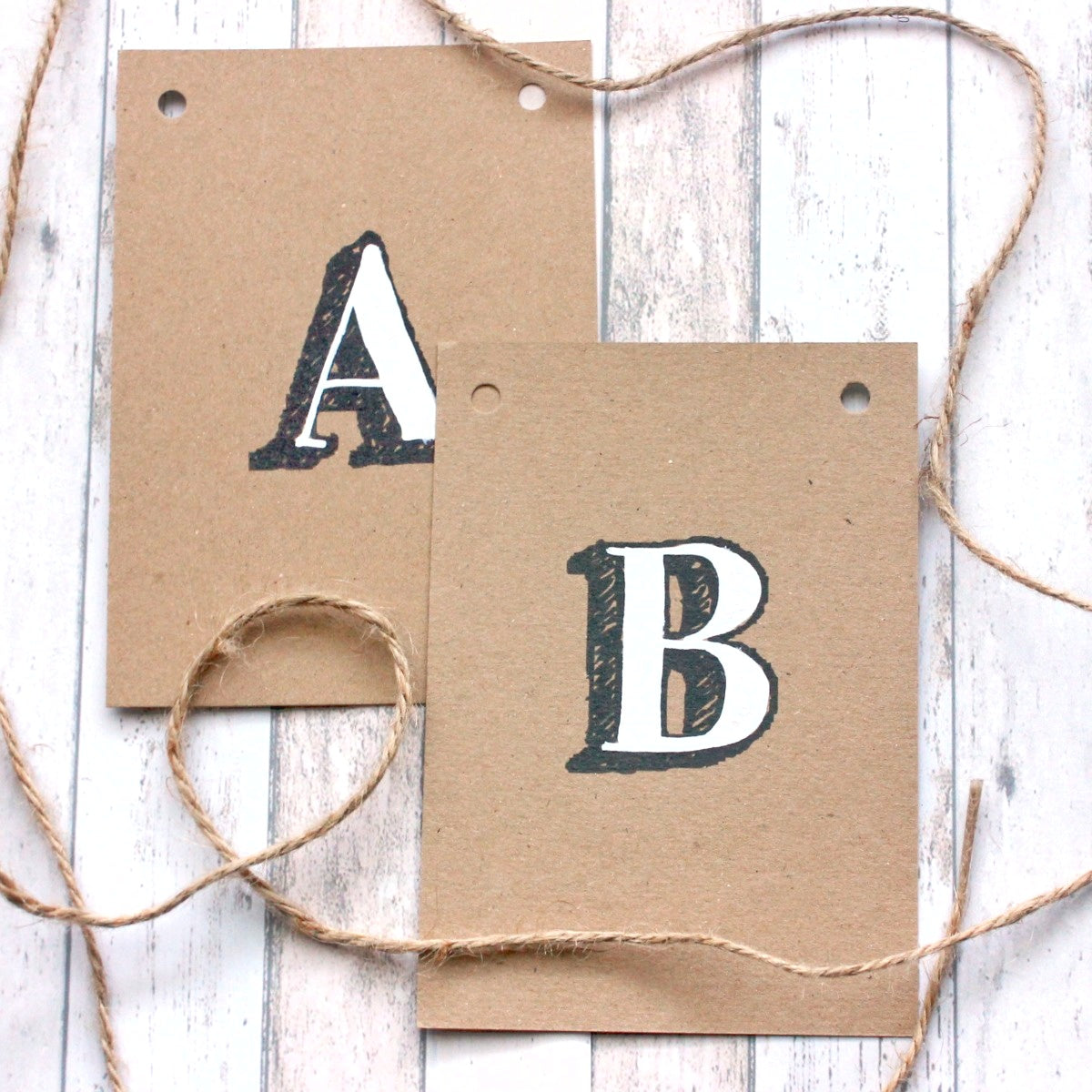 Hand Painted Easter Kraft Bunting, Easter Party Decorations