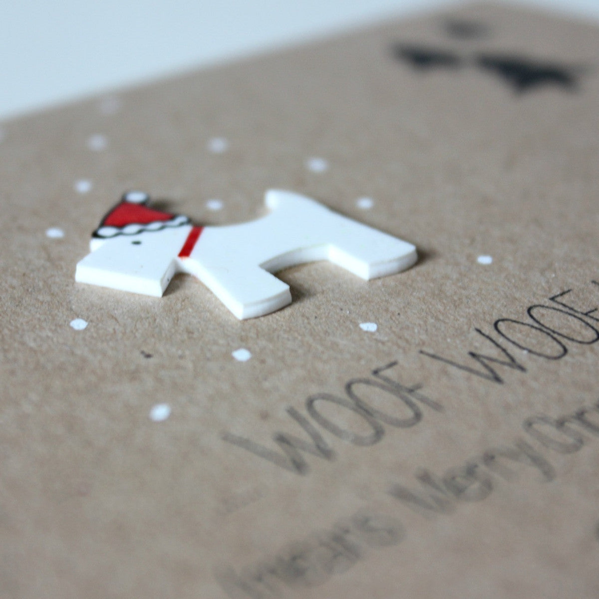 Handmade Christmas Card. Xmas Card. Holiday Card. Christmas Card. Christmas Cards. Scottie Dog. Dog Card. Card for Dog Lovers. Xmas. Puppy