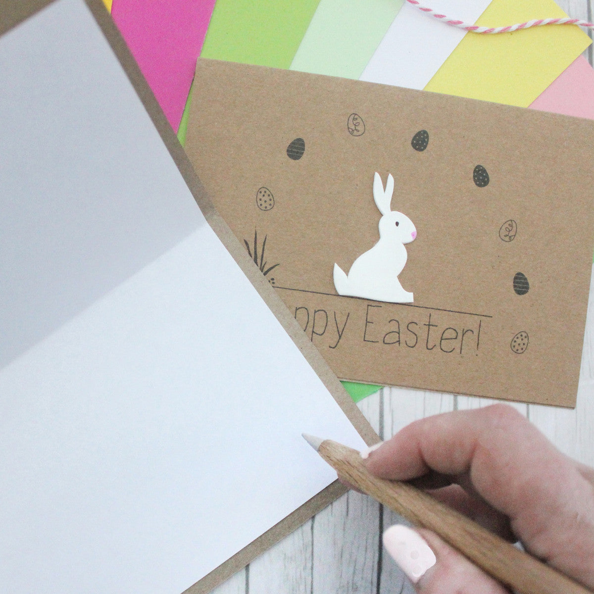 Handmade Easter Card. Easter Bunny Card. Easter Rabbit Card. Easter Bunny. happy easter card. bunny card. Cards for easter.