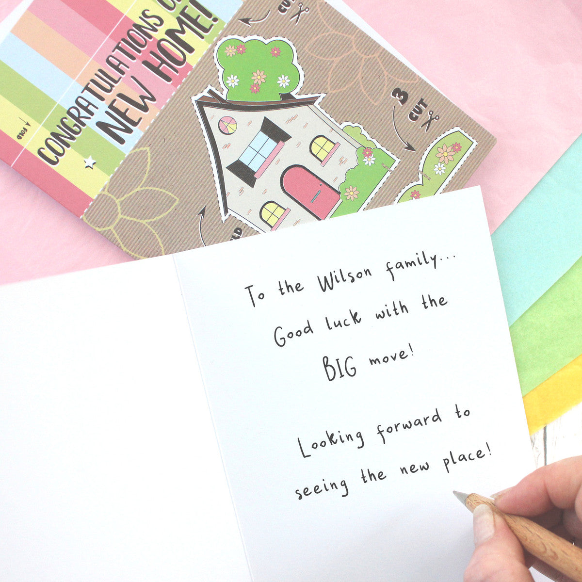 Fairytale Cottage New Home Card