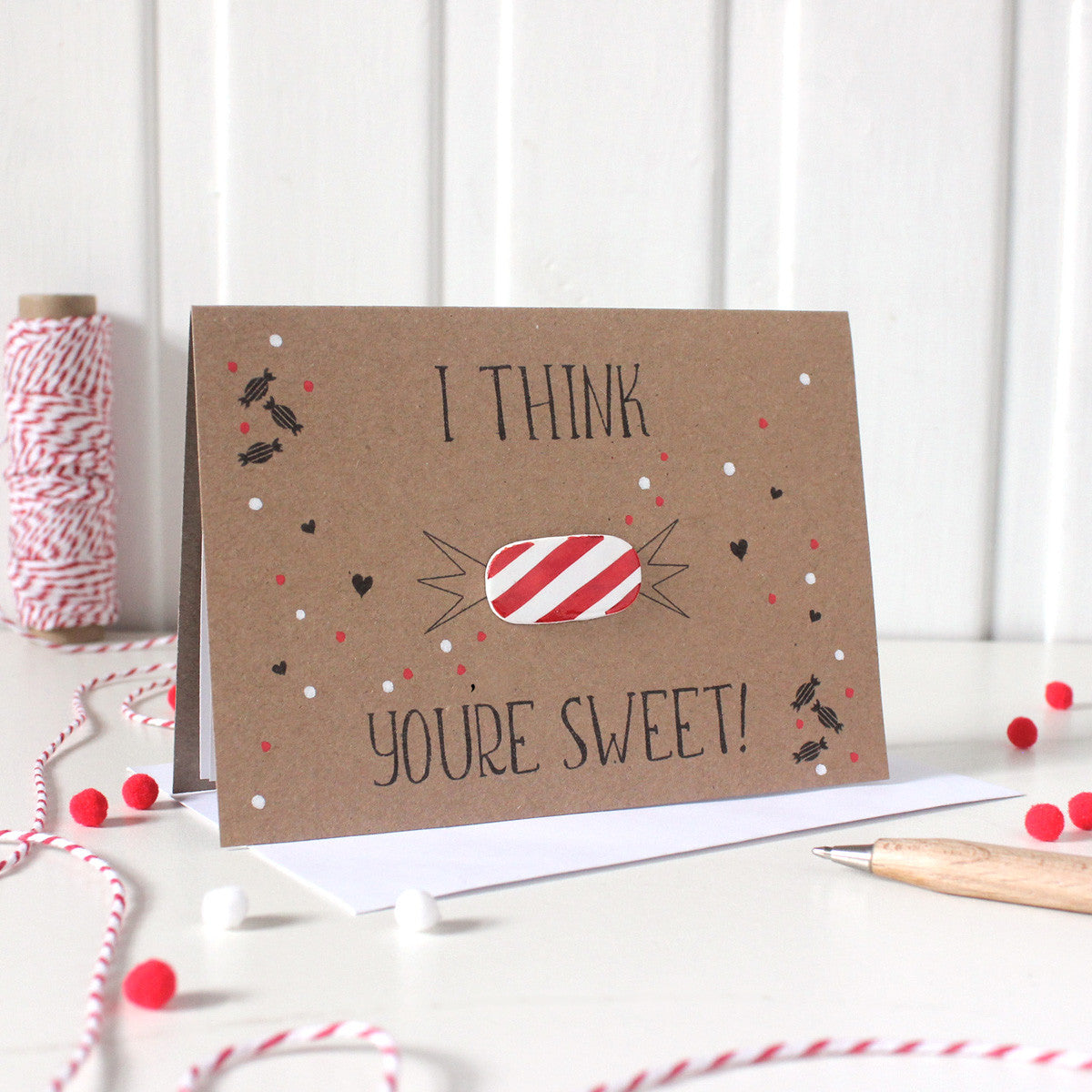 Sweet Valentine Card, You're Sweet, Happy Valentine's Day, Personalised Valentine, School Valentine Card