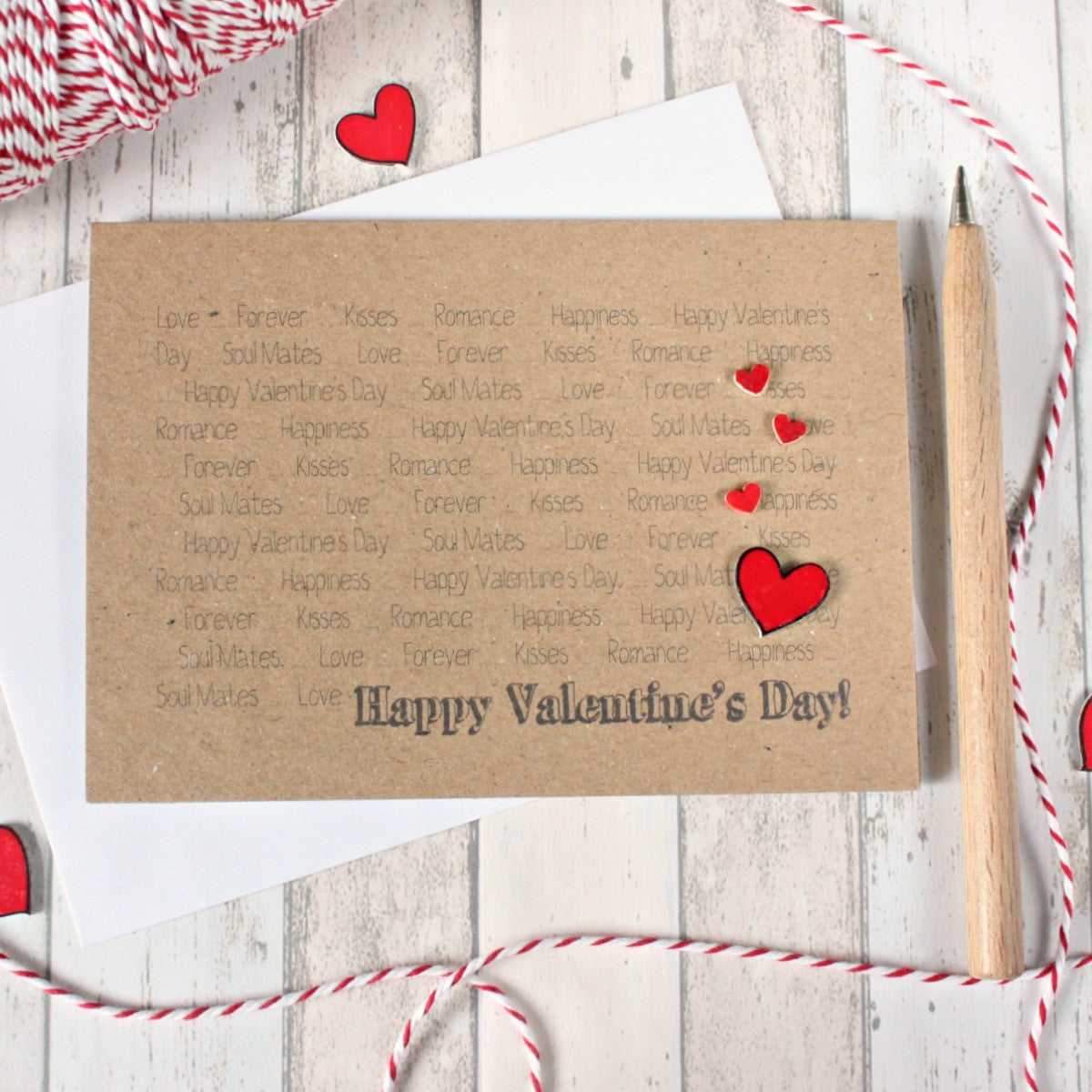 Personalised Valentines Card. Valentine. Love Heart. Happy Valentine's Day. Personalised Valentine. Handmade Card. Red Heart. Love Heart.