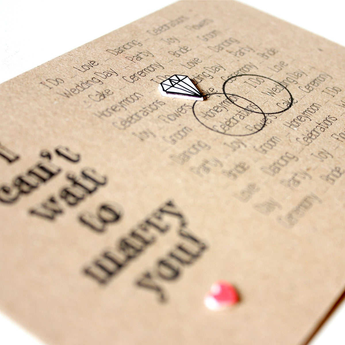 Handmade Wedding Card. Engagement Card. Engagement Cards. Marriage Card. Wedding Day Card. I can't wait to marry you. Wedding Cards. Wedding