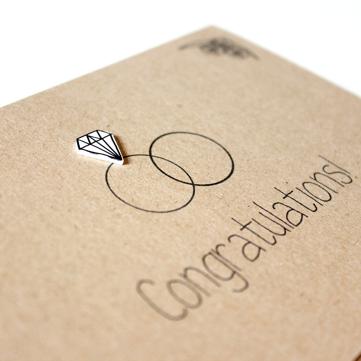 Wedding Congratulations Card. Handmade Wedding Card. Wedding Day Card. Wedding Rings Card. Diamond Rings. Engagement Ring Card. Ring Card