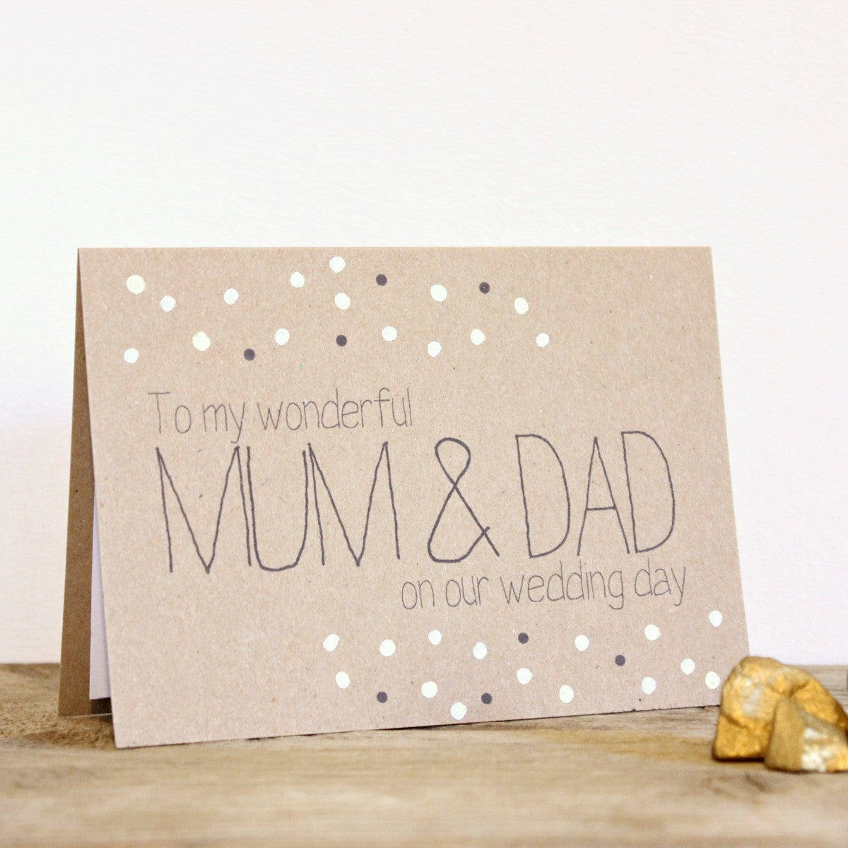 Parents Wedding Day Card. Card for my Parents. Wedding Card for Mum & Dad. Wedding Thanks. Bride Parents. Groom Parents. Mum Card. Dad Card