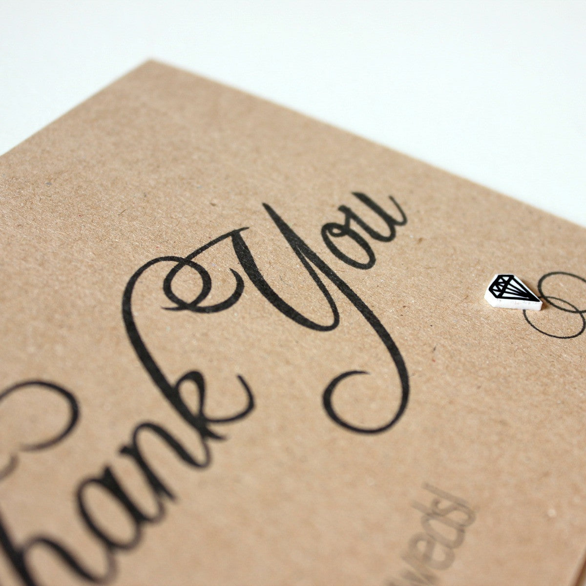 Thank You Card. Wedding Thank You Card. Thank You Rings Card. Thanks Card. Wedding Card. Wedding Cards. Wedding Thank You Cards. Handmade