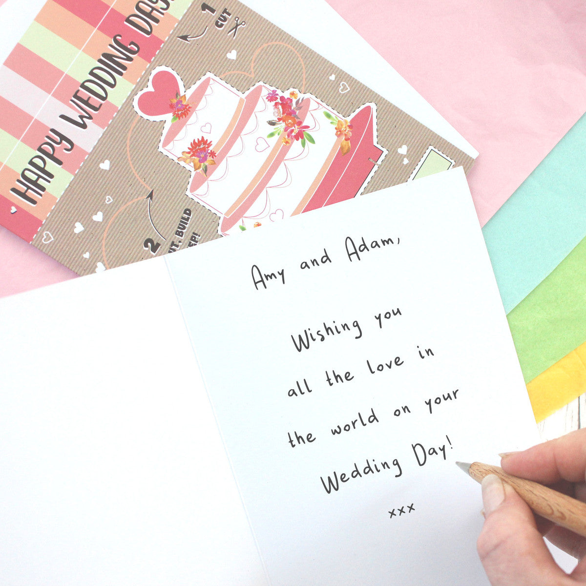 Wedding Cake Wedding Day Card