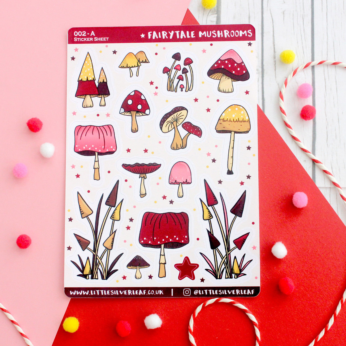 Fairytale Mushroom Sticker Sheet