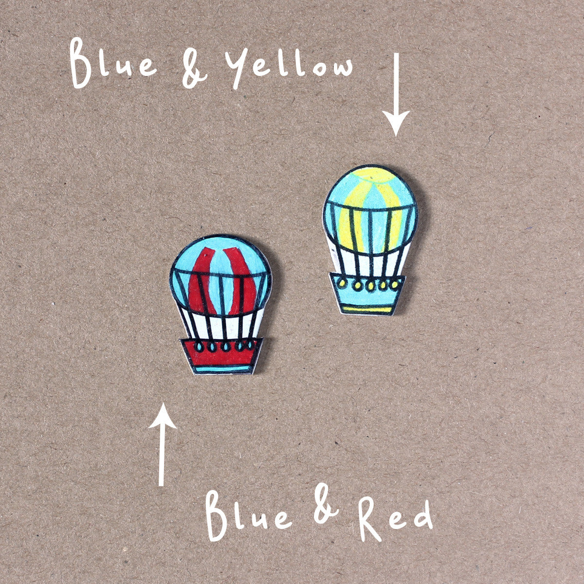 Bon Voyage Card Hot Air Balloons Colour Choices