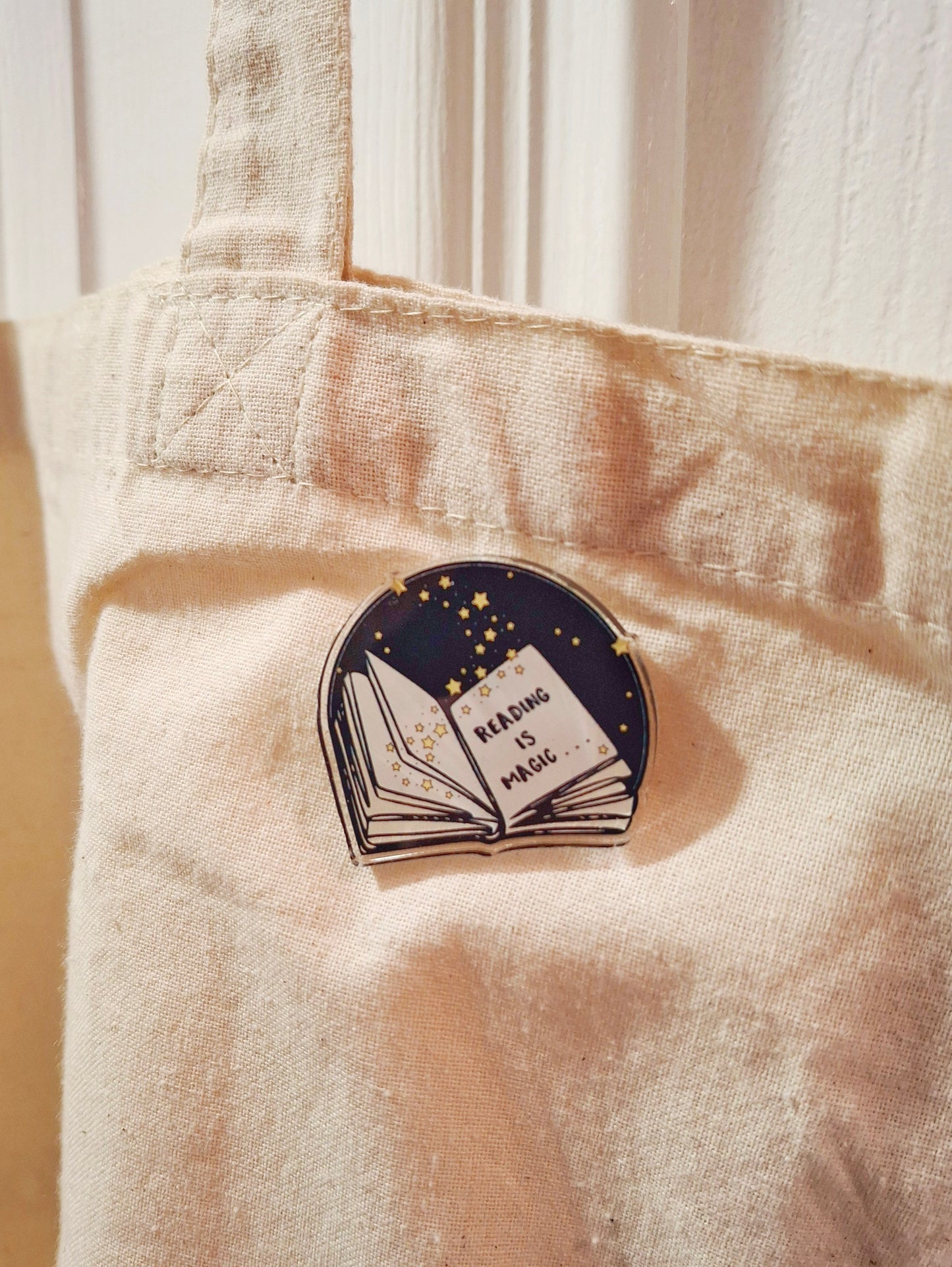 Books are Magic Acrylic Pin Badge