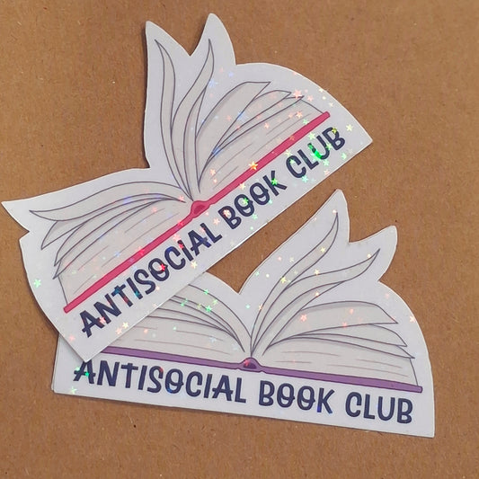 Antisocial Book Club - Bookish Holographic Vinyl Sticker