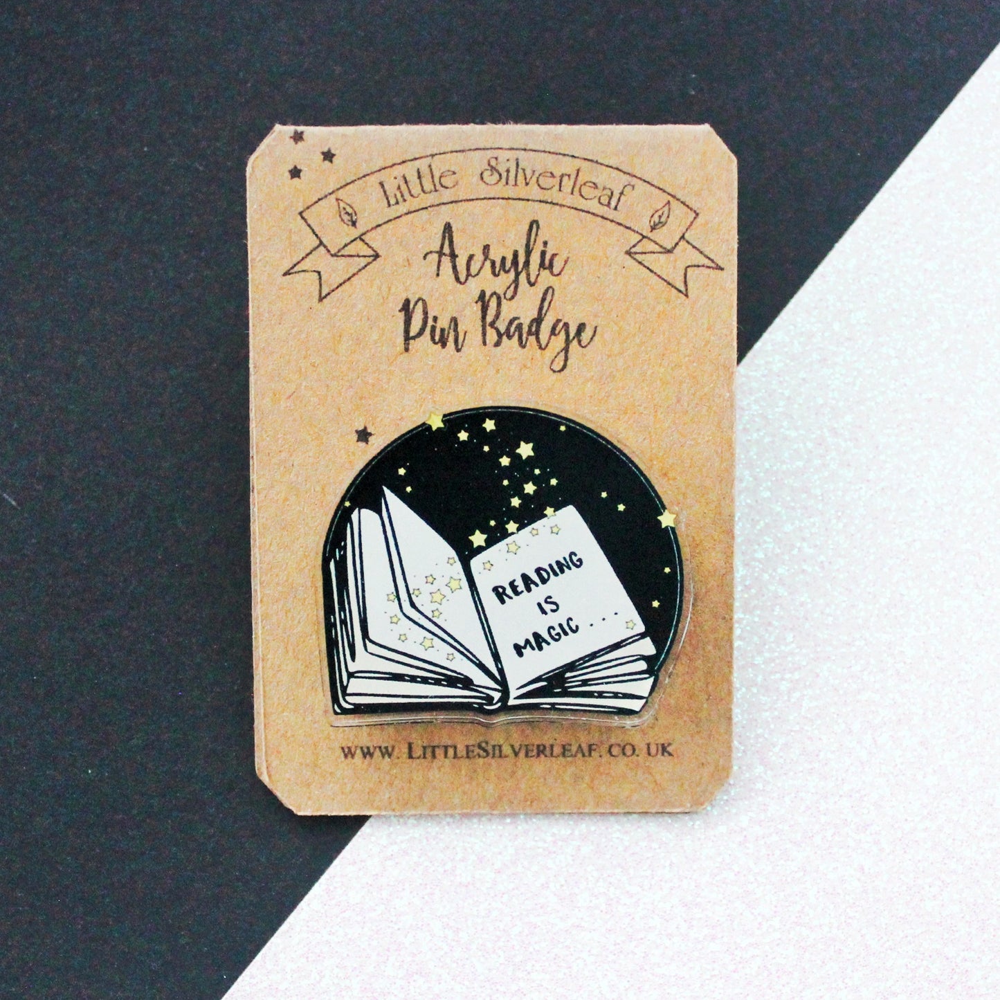 Books are Magic Acrylic Pin Badge