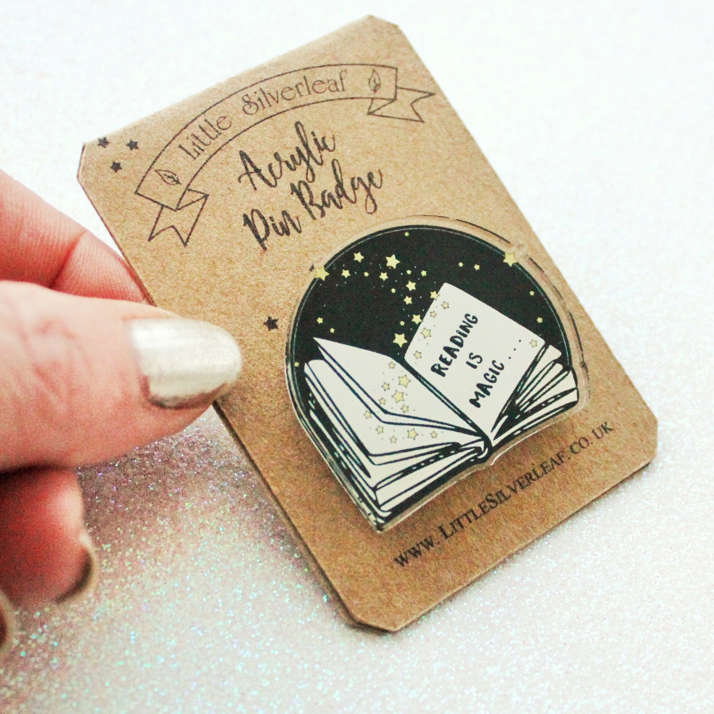 Books are Magic Acrylic Pin Badge