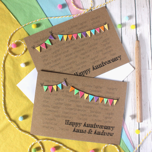Personalised Anniversary Card