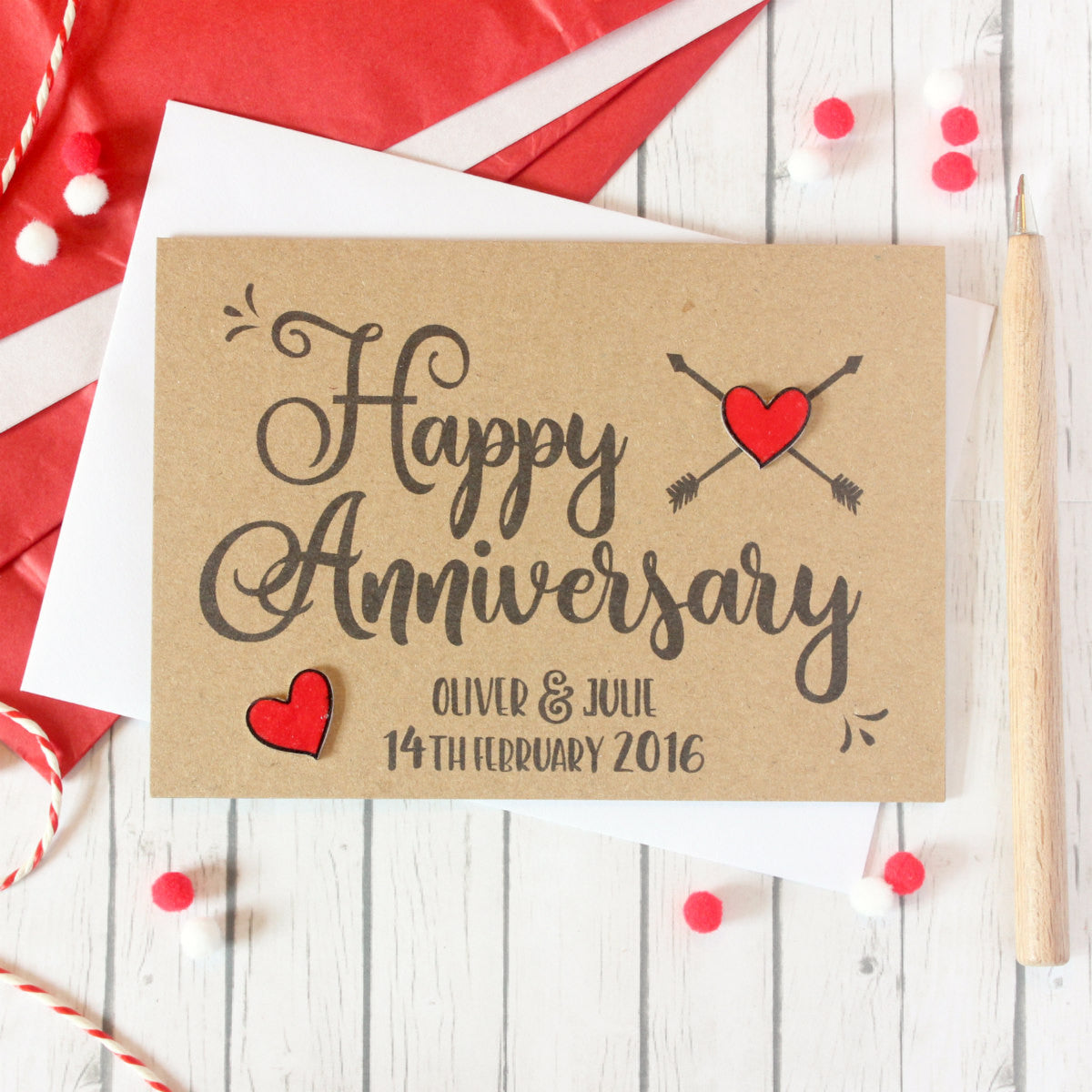 Personalised Anniversary Card