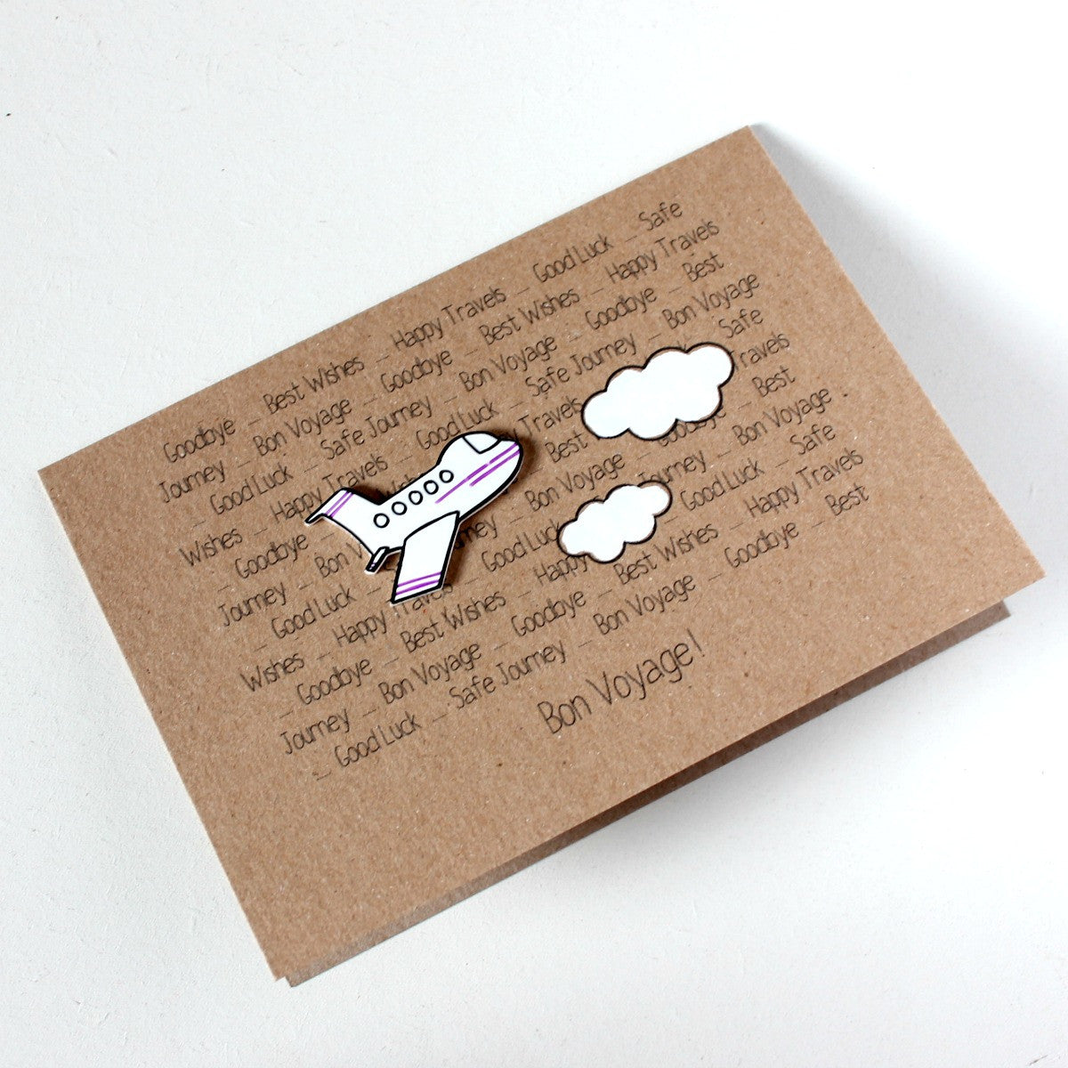 Bon Voyage Card. Handmade Bon Voyage Card. Goodbye Card. Leaving Card. Aeroplane. Airplane. Card for traveler. Gap Year Card. Flight. Plane.