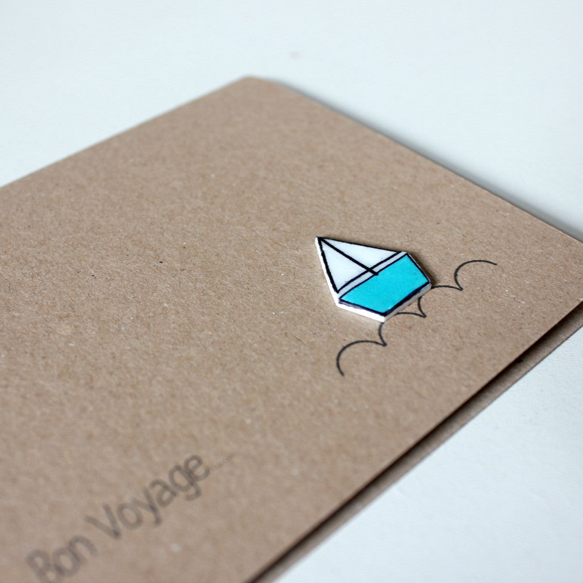 Bon Voyage / Goodbye / Leaving Card - Sail Boat