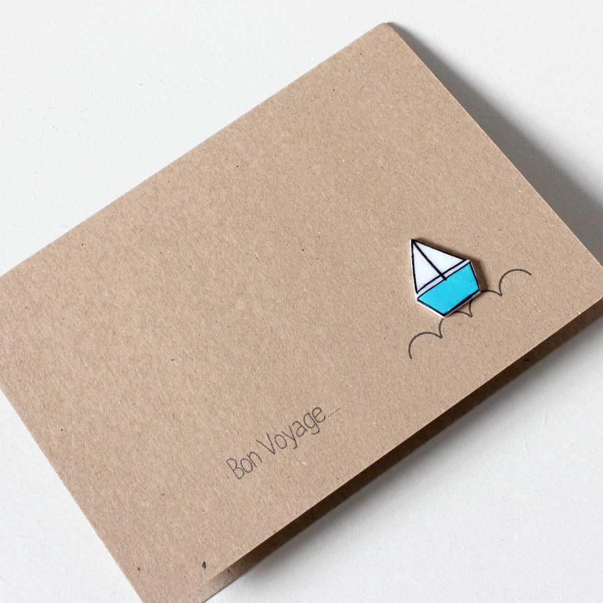 Bon Voyage / Goodbye / Leaving Card - Sail Boat