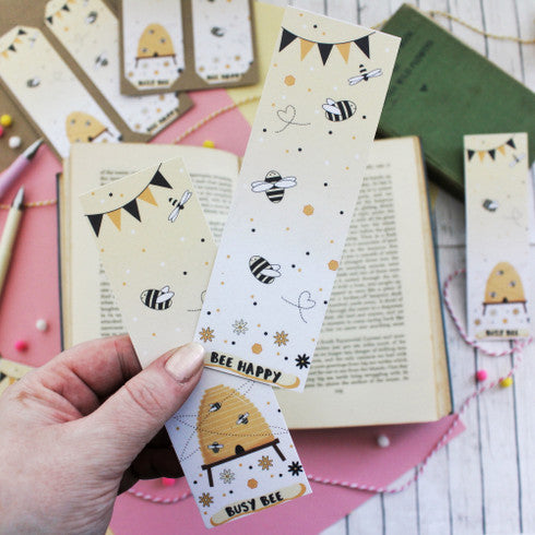 Cute Honey Bee Bookmarks - Set of 2