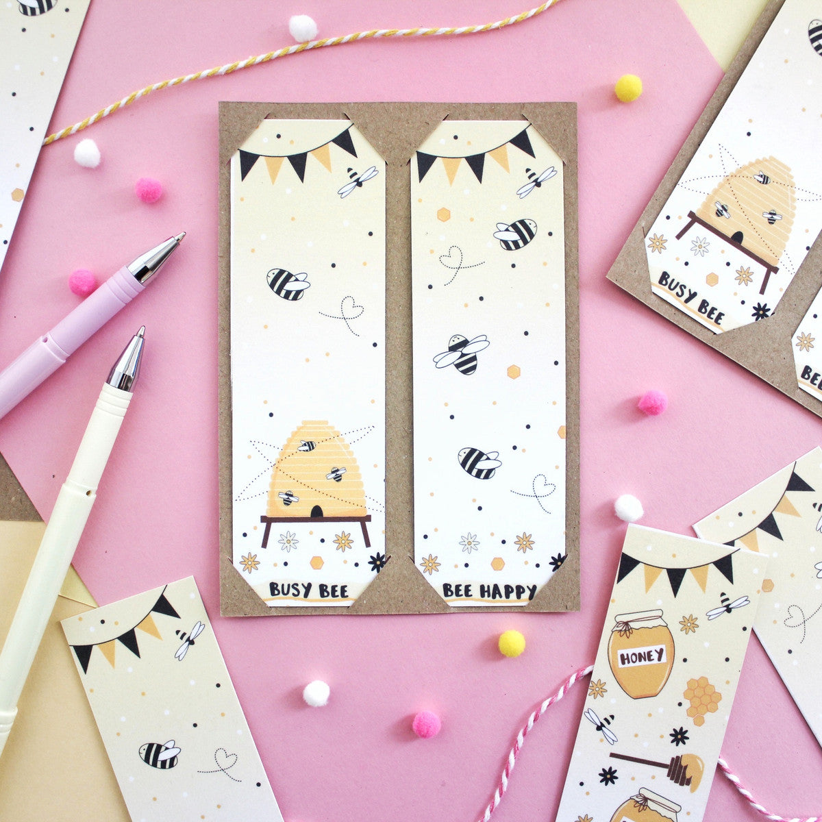 Cute Bee Bookmarks