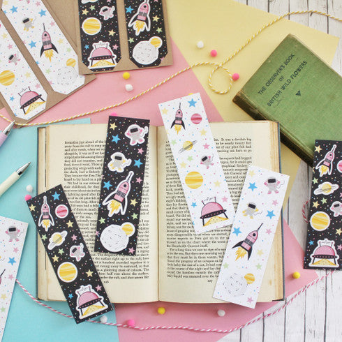 Spaced Out! Outer Space Bookmarks - Set of 2