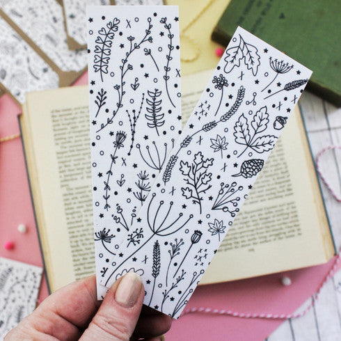 Wildflower Doodles Bookmarks - Set of 2