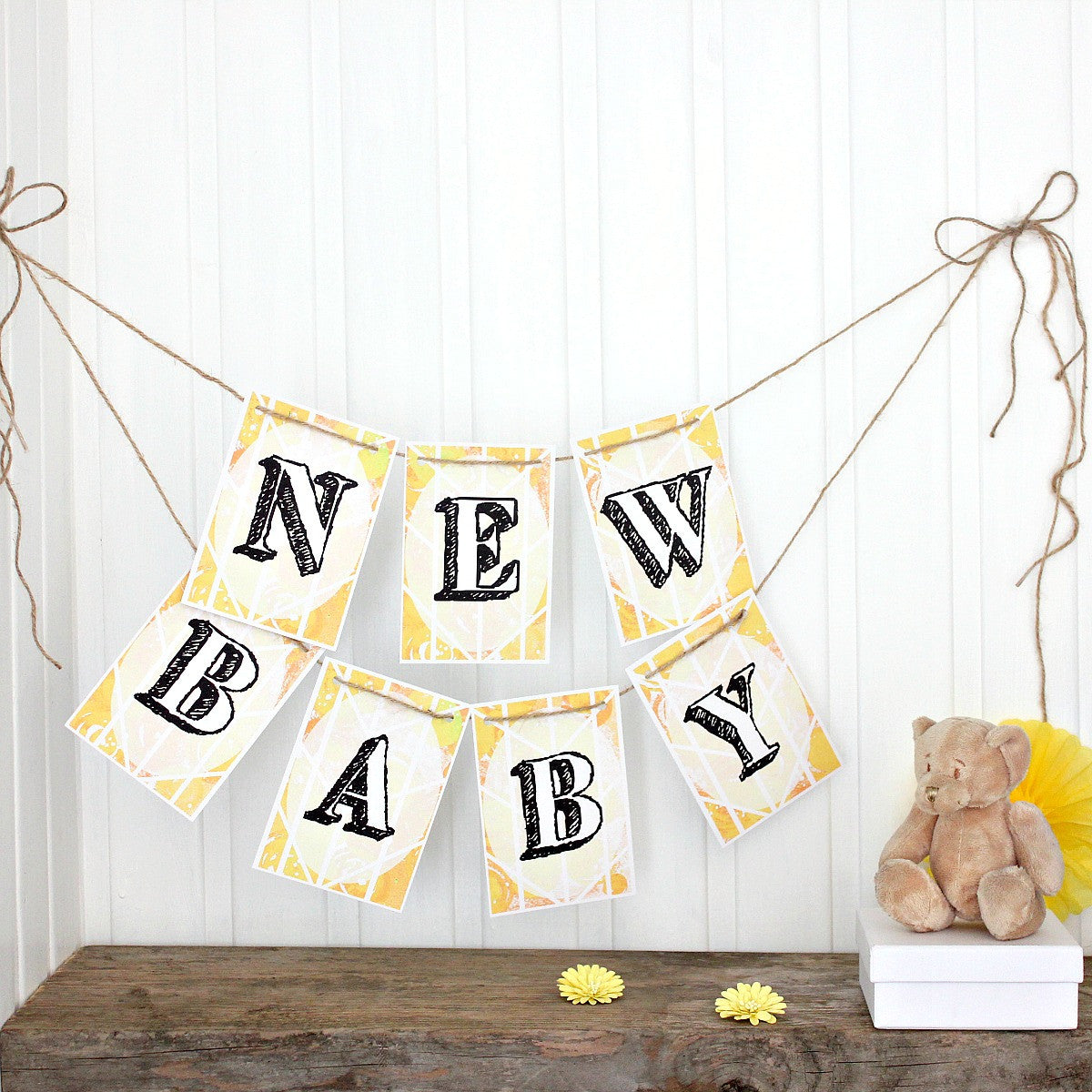 New Baby Bunting. Bunting. Bright Bunting. Party Bunting. Baby Shower Bunting. Baby Shower Decorations. Baby Shower Banner. Baby Shower.