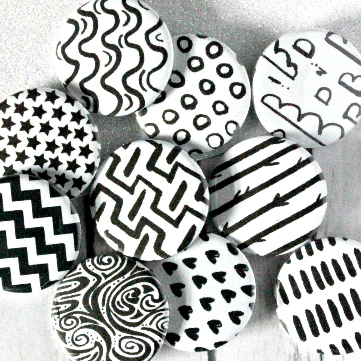 Monochrome Badges
