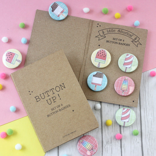 Cute Ice Lolly Badges