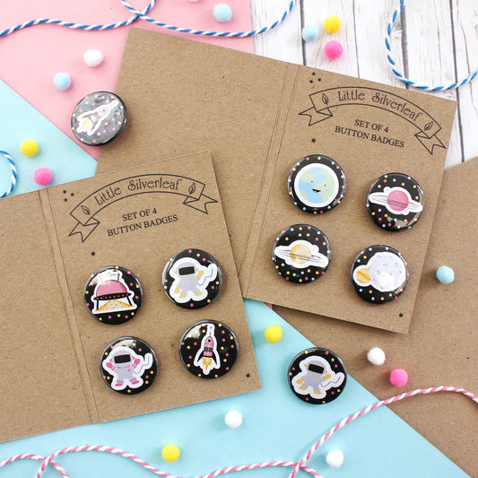 Space Themed Badges