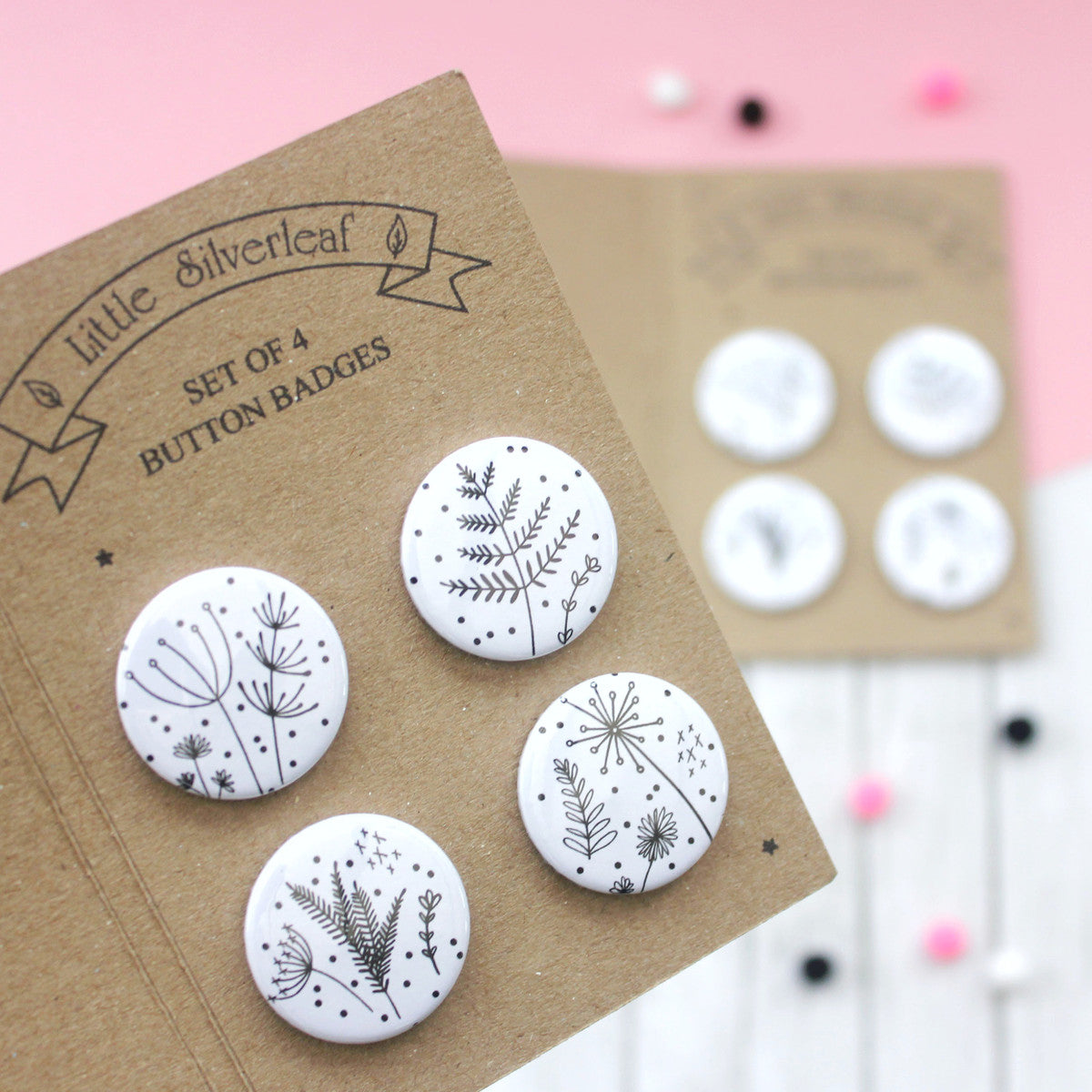 Wildflower Badge Set