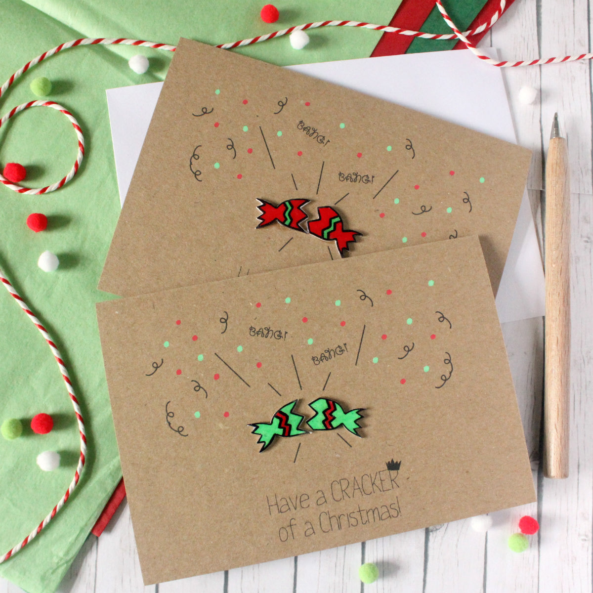 Handmade Christmas Card. Christmas Card. Xmas Card. Holiday Card. Christmas Cards. Christmas Cracker. Cracker. Christmas. Xmas Card. Cards.