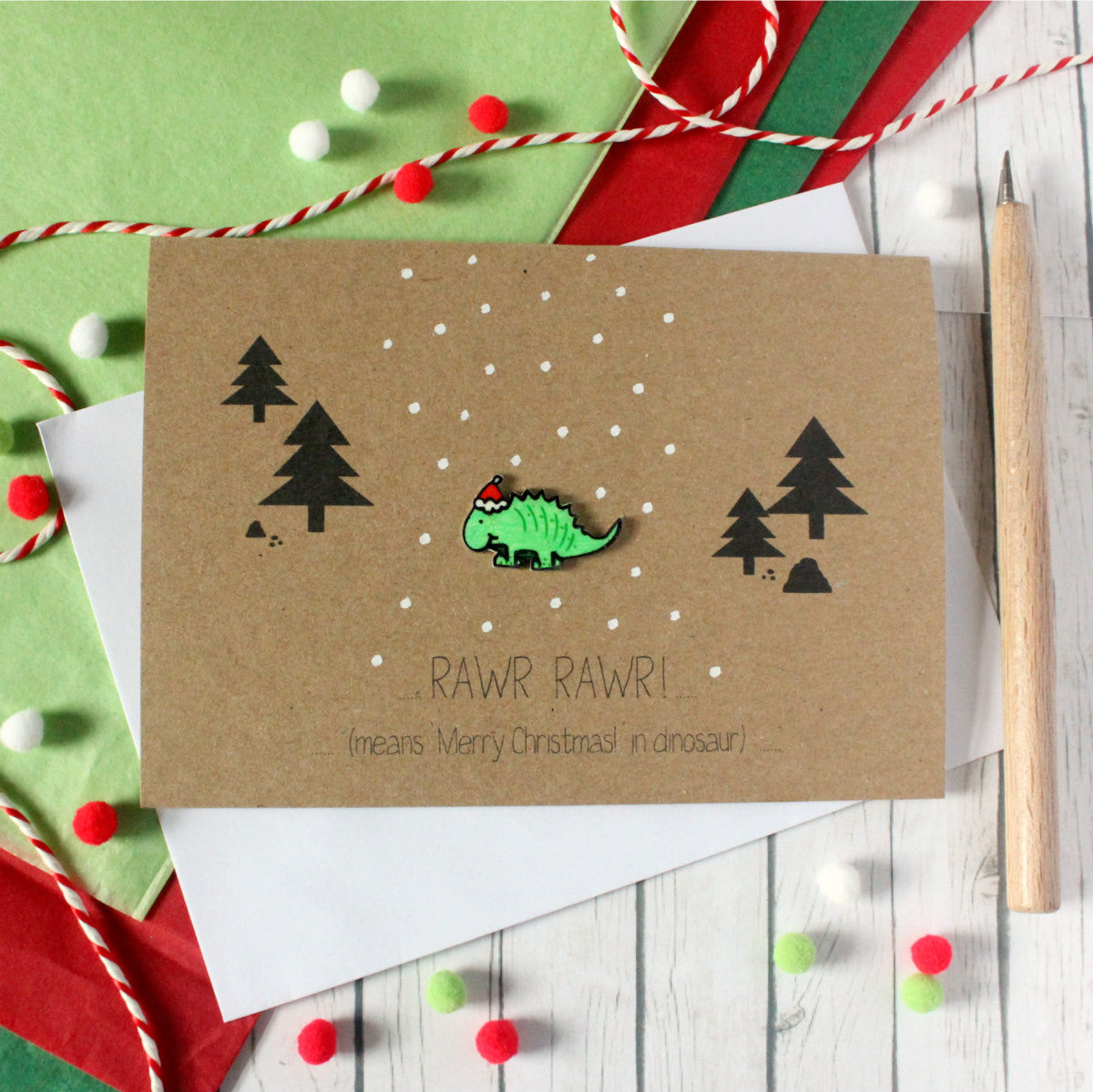 Christmas Cards. Handmade Christmas Card. Xmas Card. Holiday Card. Christmas Card. Dinosaur. Christmas Dinosaur. Dinosaur Card. Holiday Dino