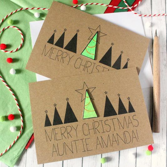 Personalised Christmas Card. Christmas Card. Xmas Card. Holiday Card. Christmas Cards. Christmas Tree. Christmas. Xmas. Christmas Tree Card.