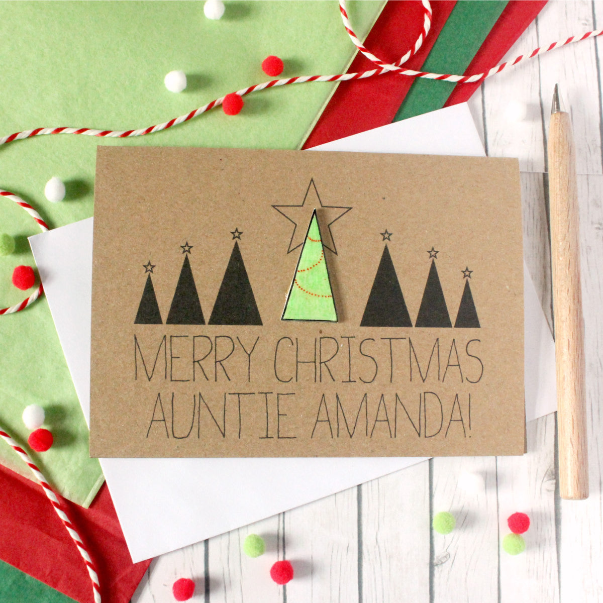 Personalised Christmas Card. Christmas Card. Xmas Card. Holiday Card. Christmas Cards. Christmas Tree. Christmas. Xmas. Christmas Tree Card.