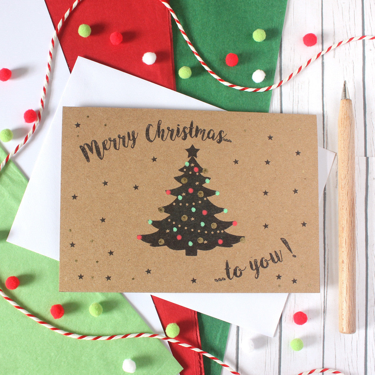 Personalised Old Fashioned Christmas Card