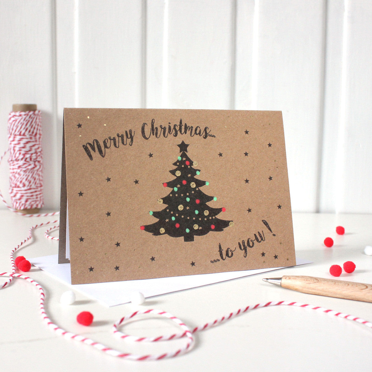 Personalised Christmas Tree Card