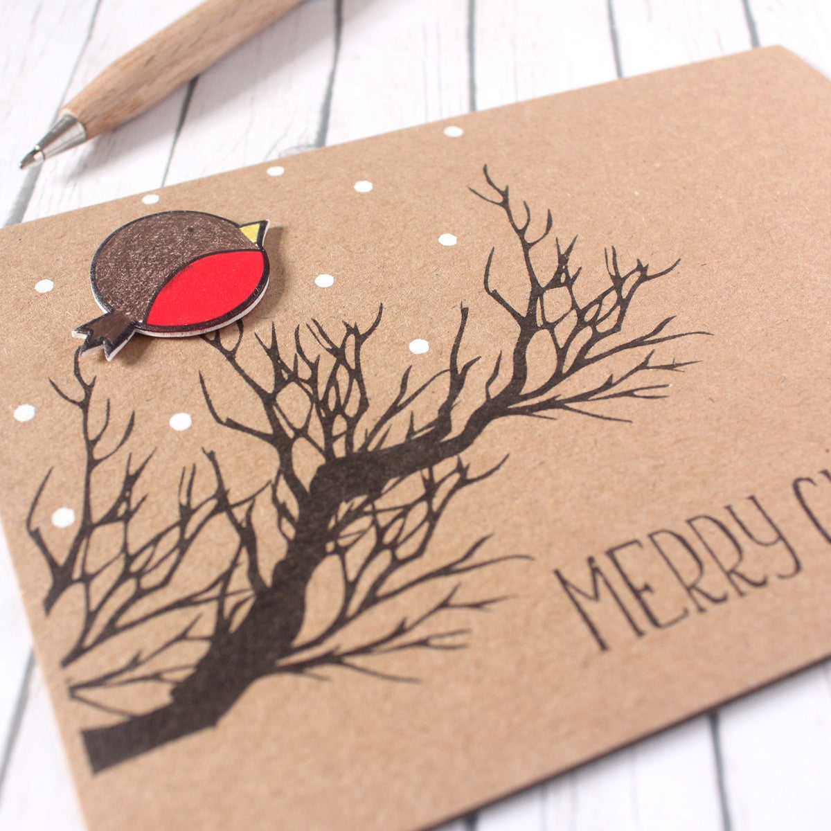 Merry Christmas Card - Christmas Robin