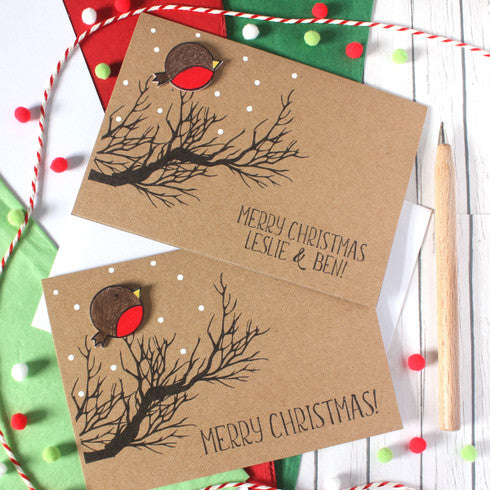 Merry Christmas Card - Christmas Robin