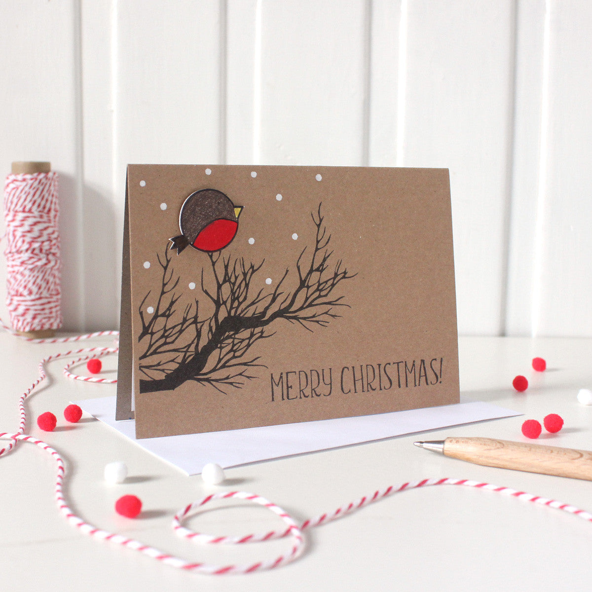 Merry Christmas Card - Christmas Robin