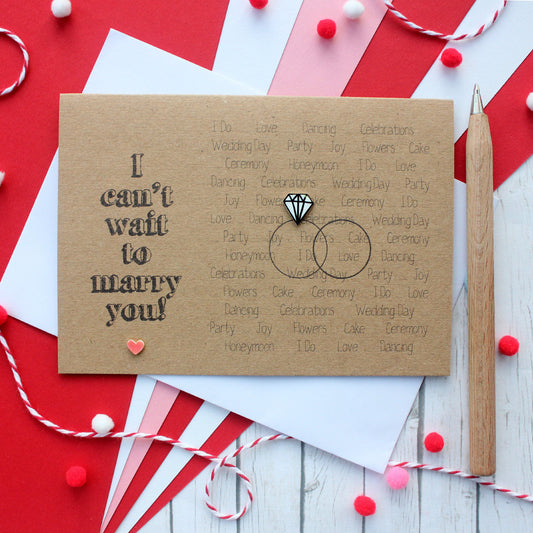 Can't Wait to Marry You Engagement Card