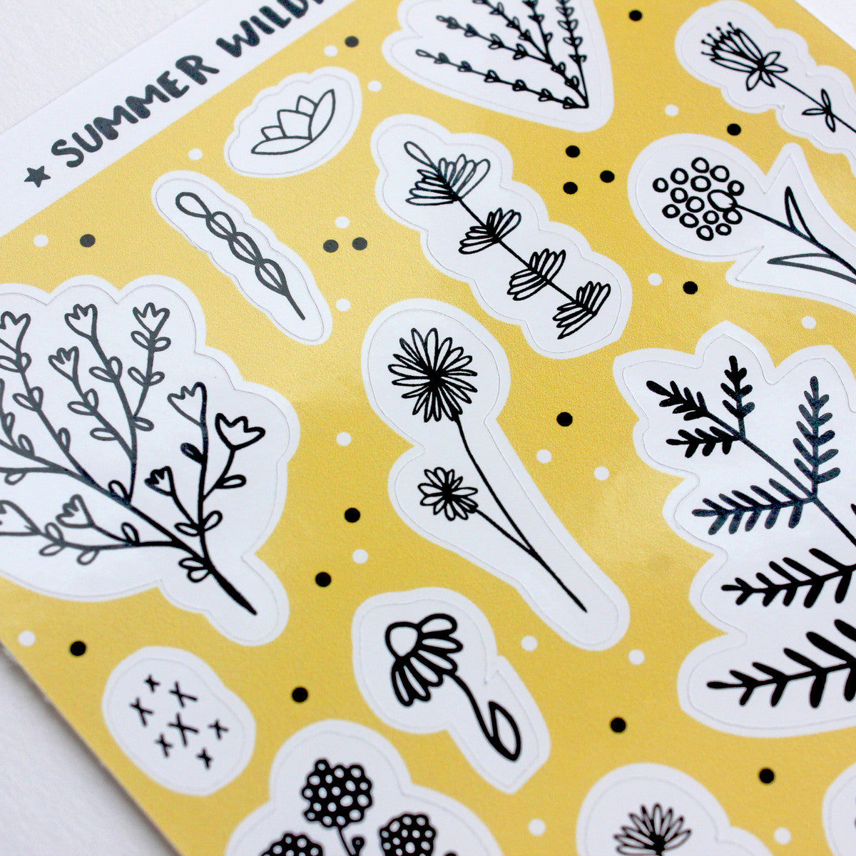 Cute Summer Doodle Stickers