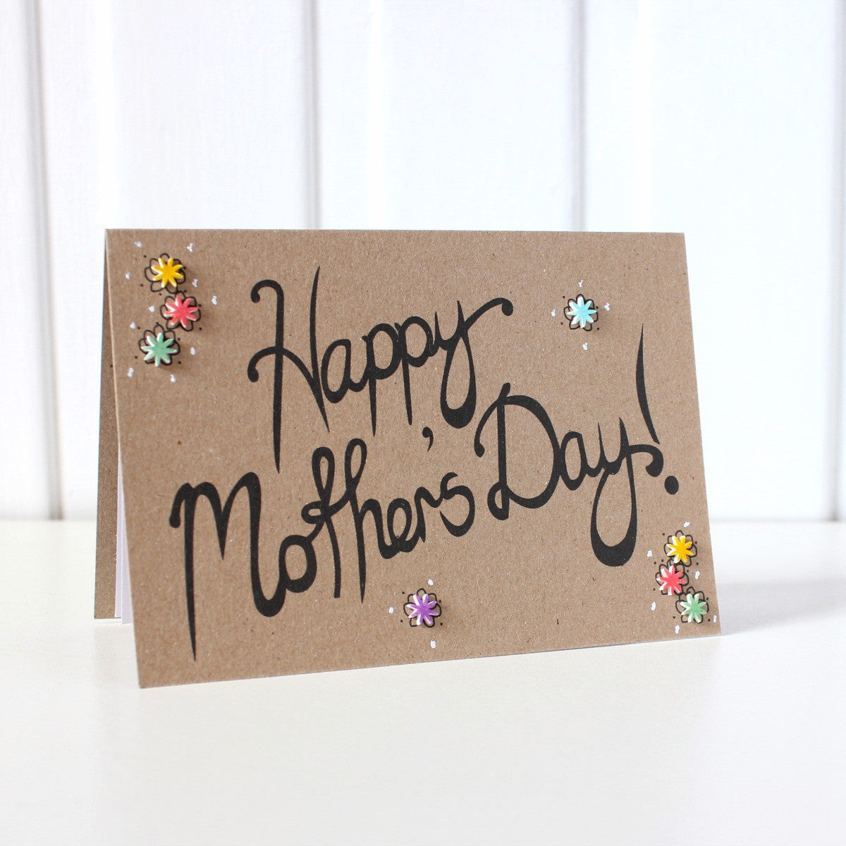 Happy Mothers Day. Mothers Day Card. Happy Mothers Day UK. Mothers Day Mum. Mothers Day Grandma. Hand Lettered Card. Mothers Day Card UK