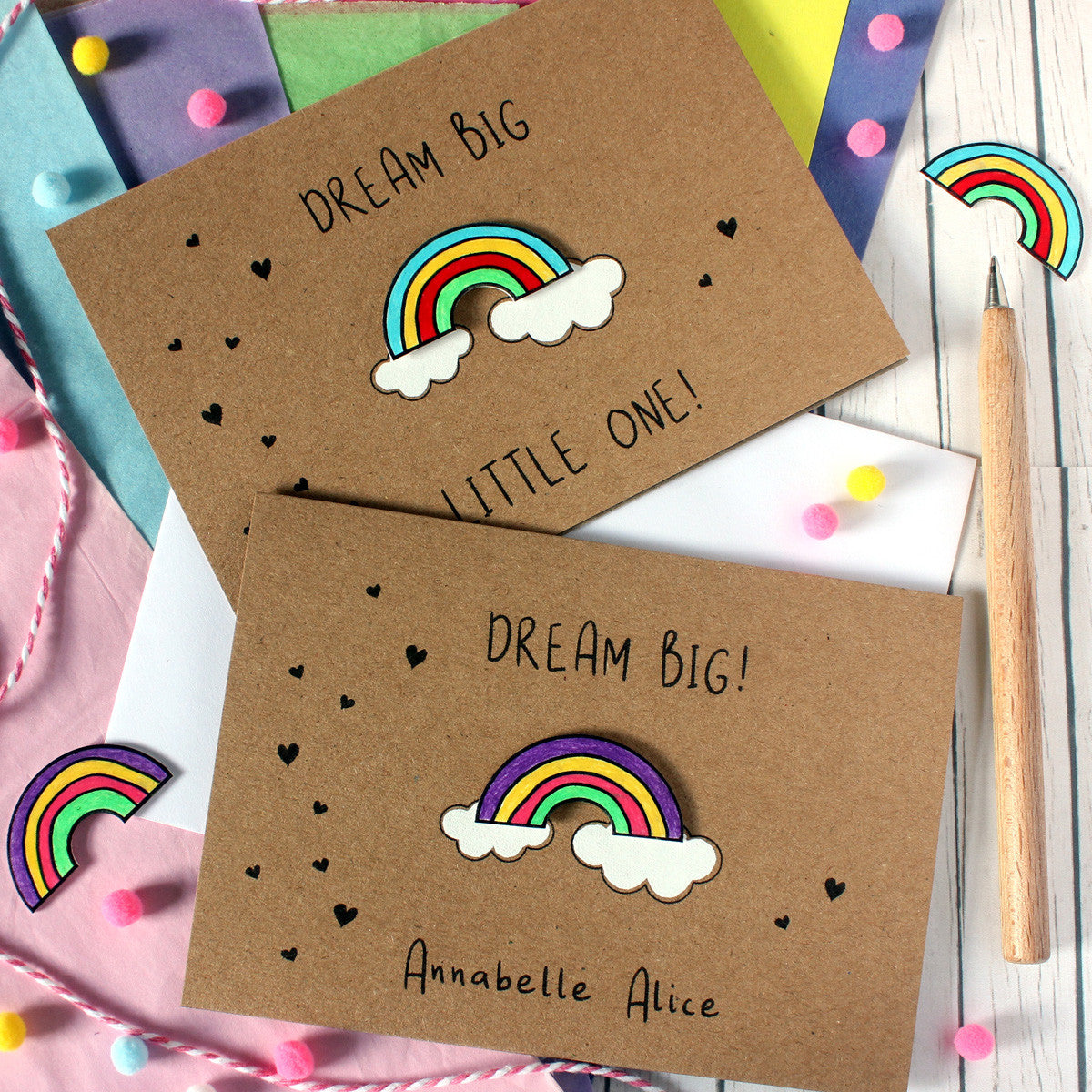 New Baby Rainbow Card