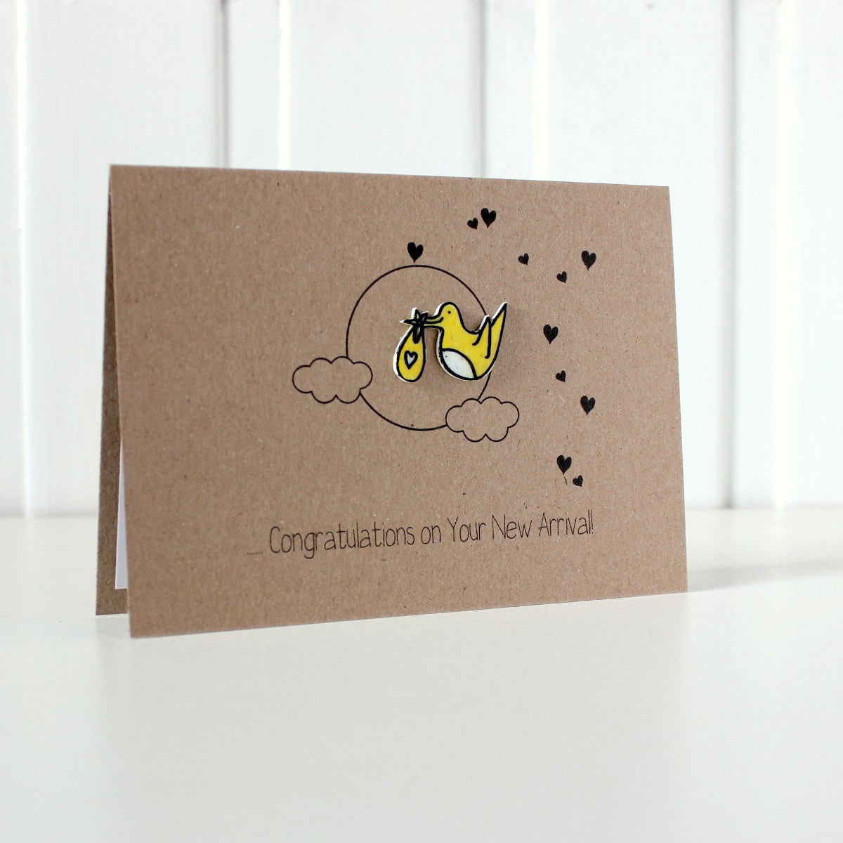 Personalised New Baby Card. Baby Congratulations Card. New Baby Card. Stork Card. New Arrival Card. Baby Boy Card. Baby Girl Card. New Baby