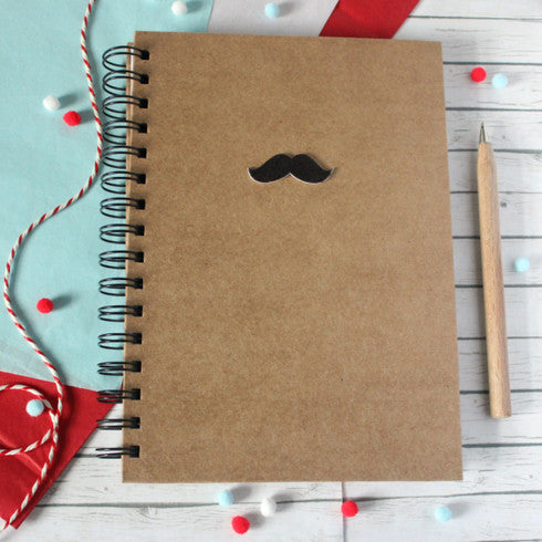 Mustache A5 Lined Notebook