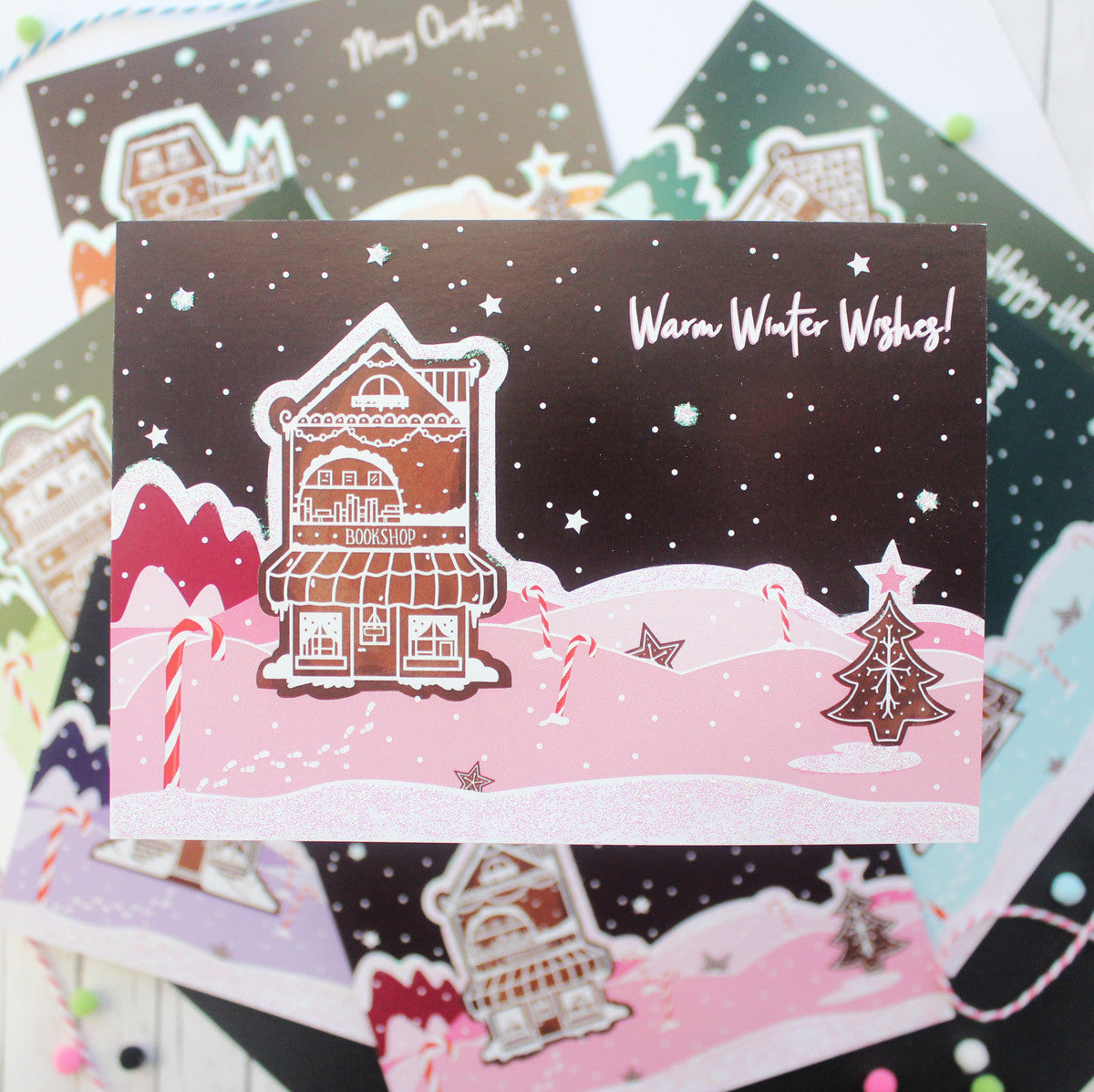 Gingerbread Shops Postcards